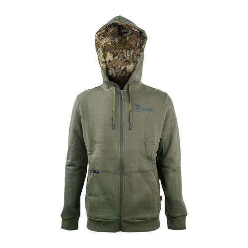 Spika Mens Go Core Zip Hoodie - Olive #goh-cro-1a [size 2xl]