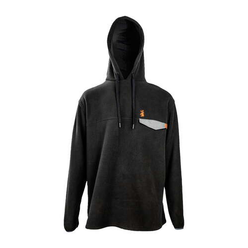 Spika Mens Basecamp Fleece Hoodie - Black #hch-bcb-1a [size S]