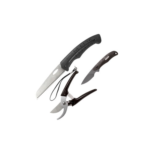 Schrade Old Timer Hunter Prep Kit - 3 Piece W Sheath #schprom1646cpn
