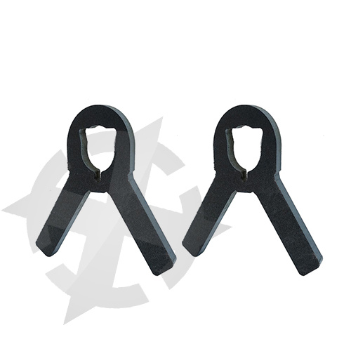 Sts Budget Target Frame Brackets (Pair) - Bare Steel