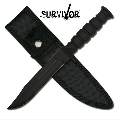 Survivor Hunting Fixed Blade Knife Bowie - 7.5 Inches Overall #hk-1023Dg