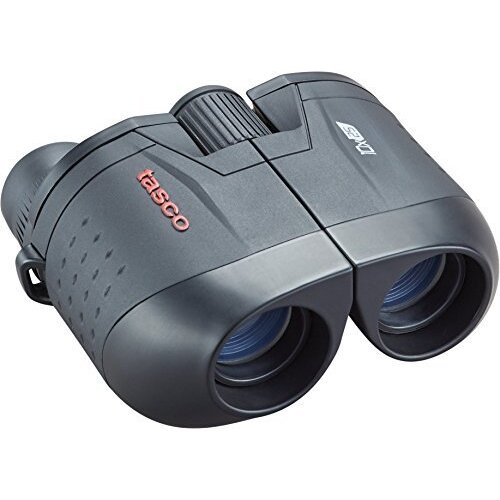 Tasco Essentials 10x25mm Porro Black Compact Binoculars - Waterproof #Es10x25