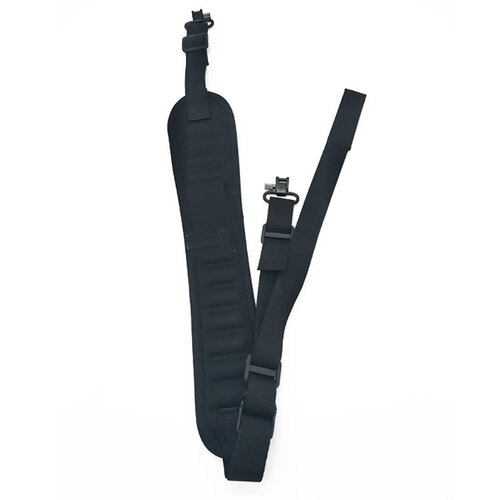 Atac Pro Rifle Shotgun Sling W 1 Inch Swivels Non-slip Straps - Black #Tm01089