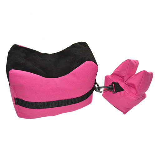 Atacpro Unfilled Front And Rear Gun Rest Sand Bags Shooting Bench - Pink #Tm01124