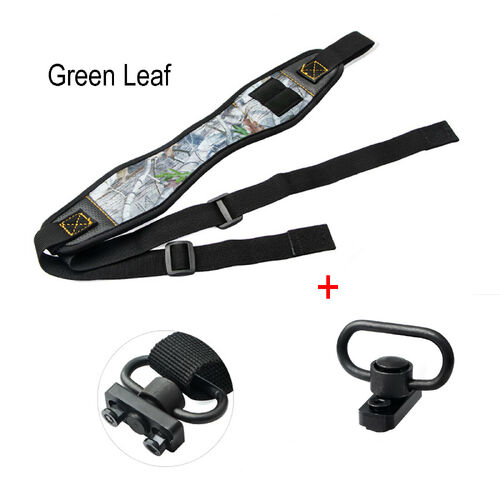 Tekmat Rifle Shotgun Gun Sling And Swivels Set - Green Leaf #Tm01151