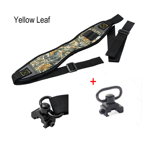 Atac Pro Rifle Shotgun Sling And Swivels Set - Yellow Leaf #Tm01155