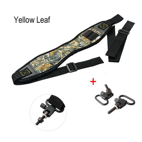 Atacpro Shotgun Rifle Gun Sling W Swivels Set - Yellow Leaf Camo #Tm01157