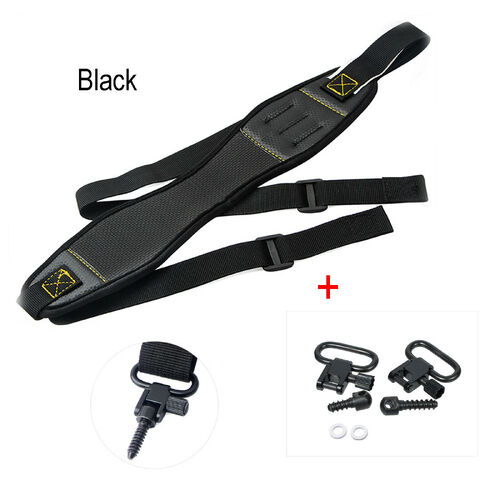 Atacpro Rifle Shotgun Sling Carrier W 1 Inch Swivels - Black #tm01159