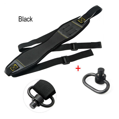 Atacpro Shooting Shotgun Rifle Gun Sling W Swivels Set  - Black #Tm01163