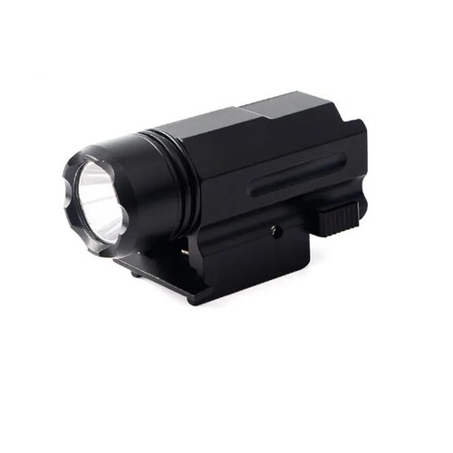 Atacpro Tactical White Light Led Flashlight Quick Release Picatinny Mount Nylon Material For Pistol Rifle - 150 Lumens #X100