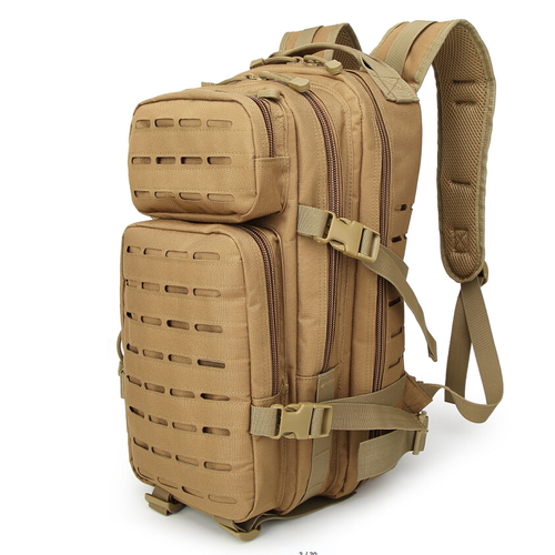 Tekmat Outdoor Tactical Molle Laser Cut Military Backpack 30l - Khaki #Ch-071
