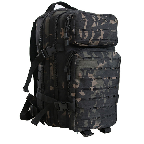 Tekmat Outdoor Tactical Molle Laser Cut Military Backpack 30l - Black Cp #ch-071