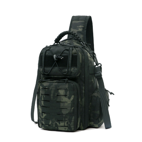 Tekmat Classic Style Outdoor Tactical Molle Shoulder Bag - Dark Camo #Amz