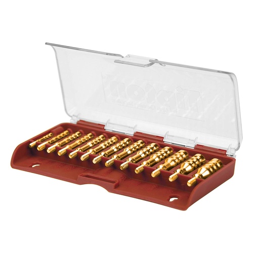Tipton13 Piece Brass Jag Set  .17 To .45 Caliber 8-32 Threaded