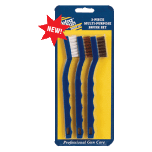 Tetra  Gun Cleaning Multi -purpose Brush Set - New 2011 - 3 -piece #T1520i