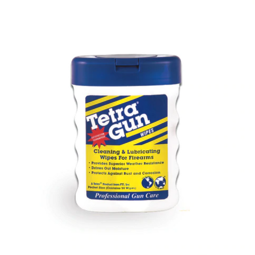 Tetra Canned Cleaning Wipes For Guns - 50 Wipes Per Container #T311i