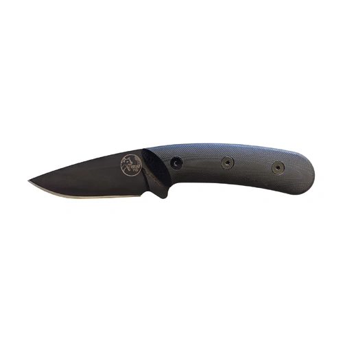 Tassie Tiger Australian Made Fixed Blade Knife – Black G10 Handle & Leather Sheath