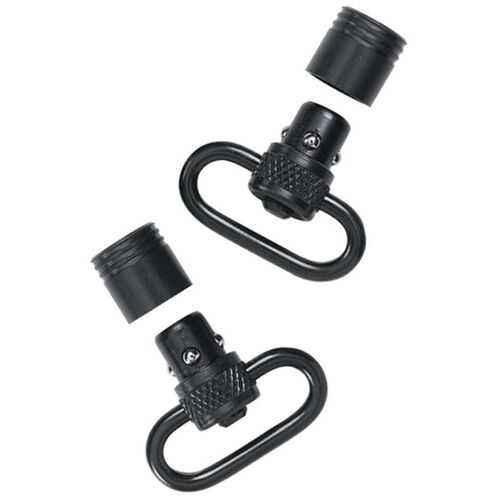 Uncle Mike’s Push Button Detachable Sling Swivels - 1" Easy To Install #ummo10112
