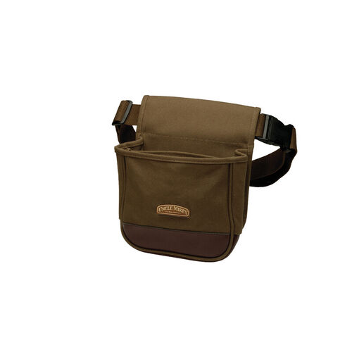 Uncle Mikes Deluxe Shot Shell Pouch Canvas Extremely Rugged Quick Release - Brown #Um42140