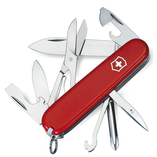 Victorinox Swiss Army Super Tinker Pocket Knife - Red 14 Multi Tools #35696