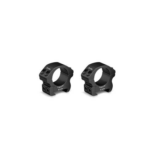 Vortex Pro Series 1 Inch Riflescope Ring Pair Low - Matte Black #vopr1L
