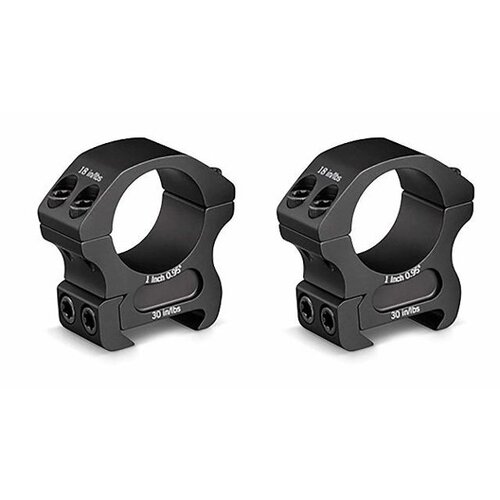 Vortex Pro Series 1 Inch Riflescope Ring Pair Medium - Matte Black #vopr1M