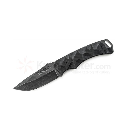 Schrade G10 Drop-Point Rough Cutfixed Blade Knife W/ Sheath #schf14