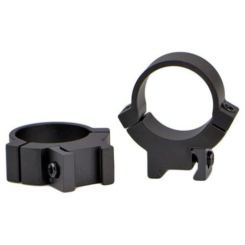 Warne Scope Mounts Hunting Accessories 1 Inch Med Matte Rings - For 11mm Dovetail Rimfire Rifles #721m