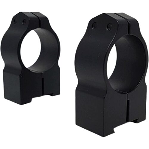 Warne Scope Mounts Hunting Accessories 1 Inch High Matte Rings 16mm Dovetail - Fits Cz 527 #2b1m