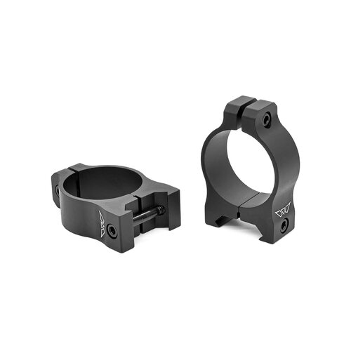 Warne Hunting Scope Ring Mount Vapor 30mm Low Matte Weaver Time Tested Designs Rings - Aluminum #V413m