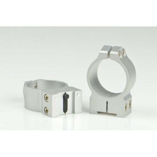 Warne Hunting Rifle Ring Mount 30mm Tikka Pa Med Rings W Torx Style T-15 Socket Cap Screws - Silver #14ts