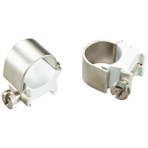 Weaver Rifle Scope Rings Cross-lock Mount - 1 Inch High Silver Great Quality Durable Lightweight #W49033