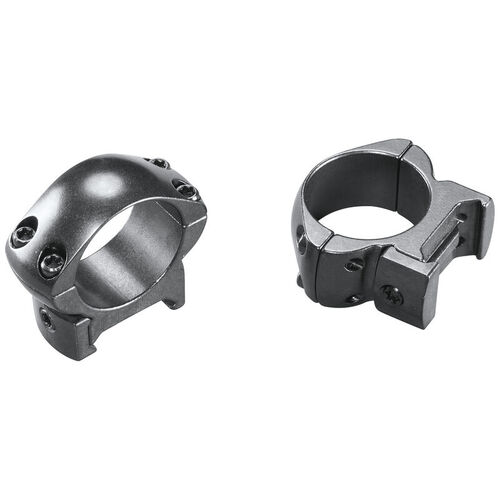 Weaver Rifle Scope Mount Style Rings 1 Inch Grand Slam Medium Gloss - Black Solid Steel #w49302