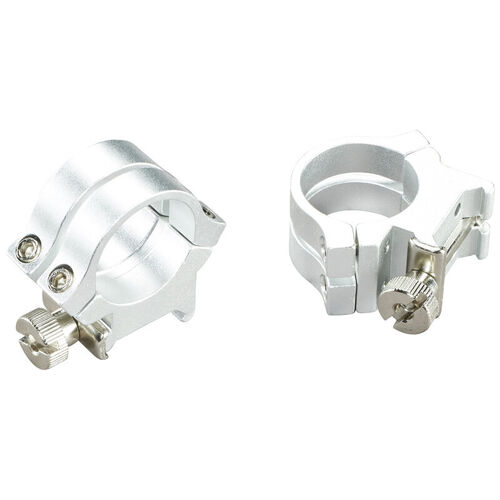 Weaver Quad Lock Detachable Rings 1" High Silver - Lightweight All-aluminum #W49056