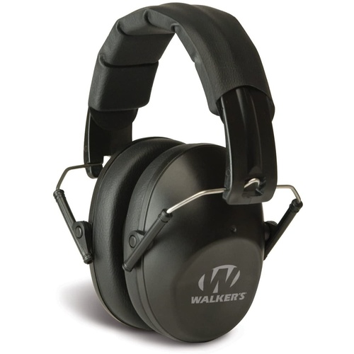 Walker's Pro Low Profile Passive Shooting Earmuffs - Black #gwp-Fpm1