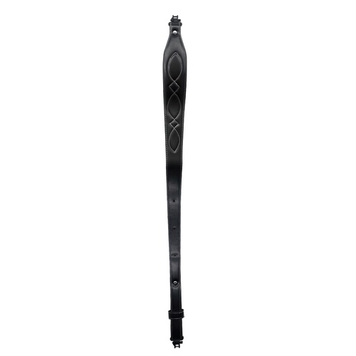 Xhunter Gun Sling Padded Pu Leather Black W Swivels