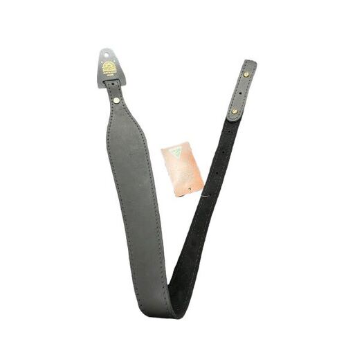 Xhunter Tapered Genuine Leather Gun Sling - 70mm Black #Stpl70-bl