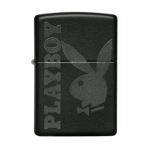 Zippo Playboy Logo Black Matte Lighter - Windproof #99342