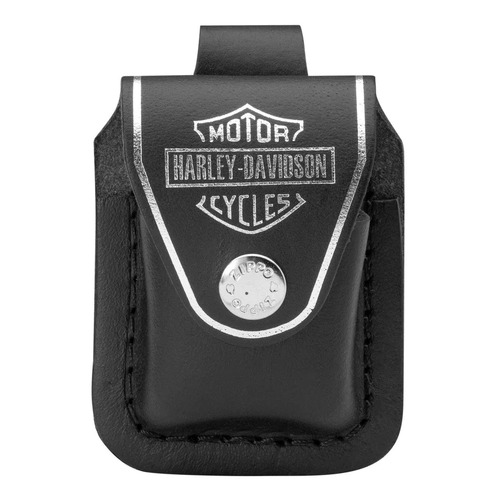 Zippo Harley Davidson Lighter Pouch - Black Leather #97049