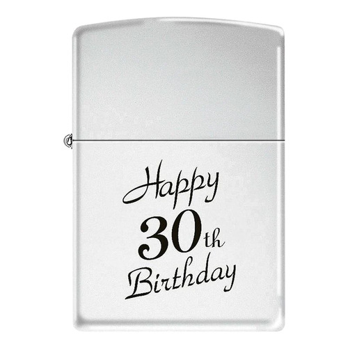Zippo Happy 30th High Polished Chrome Lighter - Windproof #96038